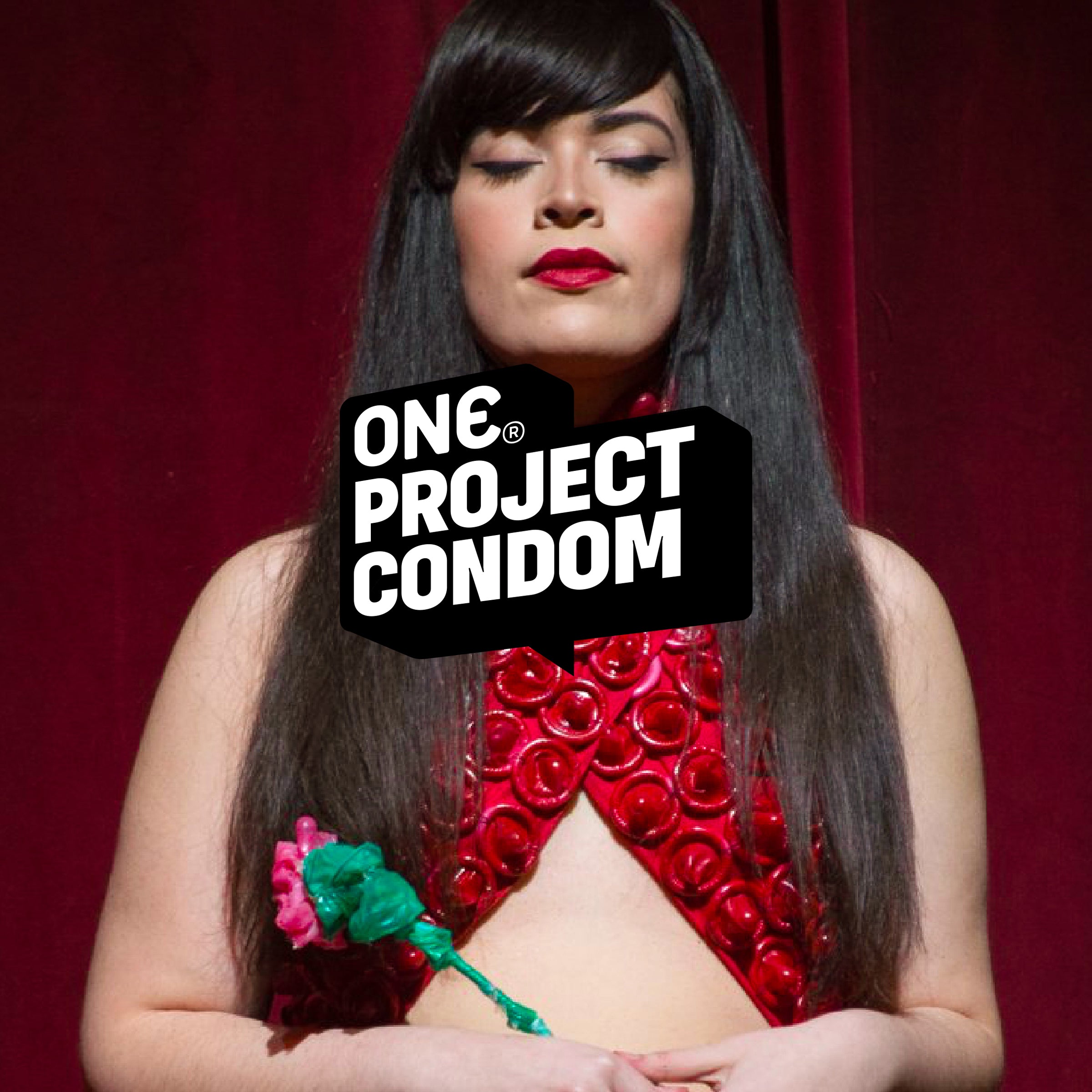 One project condom image with red.