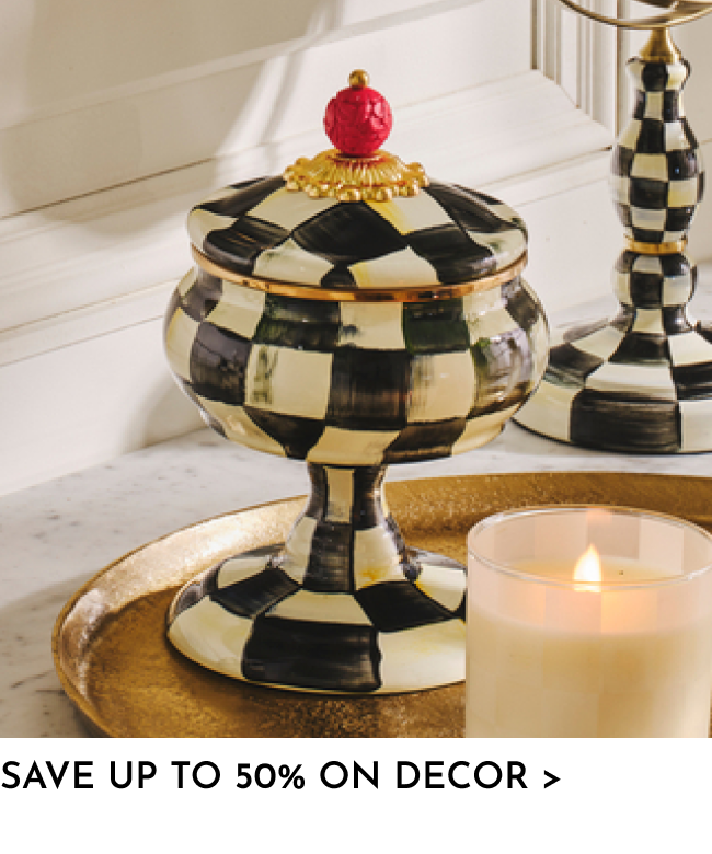 Save up to 50% on decor