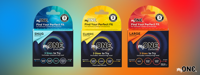 MyONE Custom Fit has quick samplers in the Snug, Classic and Large range. Perfect people who don't have tie to measure!